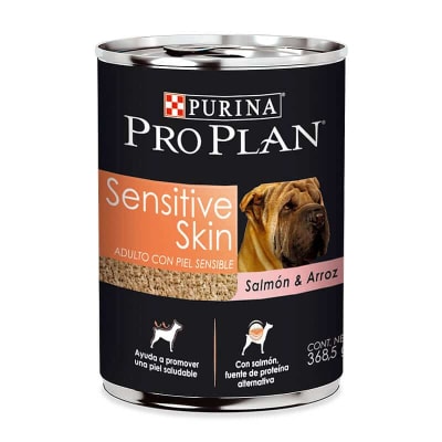 LATA PRO PLAN DOG SENSITIVE SKIN SALMON RICE 368GR