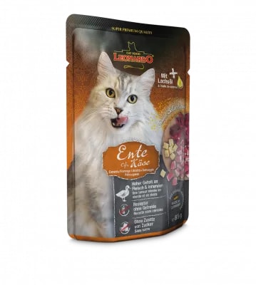 SACHET LEONARDO PATO Y QUESO 85GR