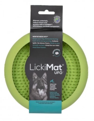 LICKIMAT DOG UFO VERDE1
