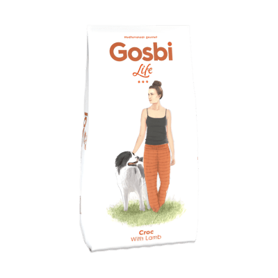 GOSBI DOG LIFE CROC WITH LAMB 3KG/12KG