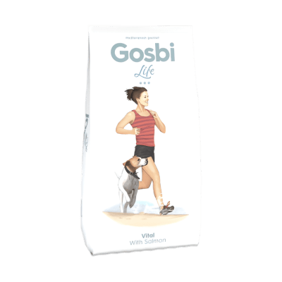 GOSBI DOG LIFE VITAL WITH SALMON 3KG/12KG