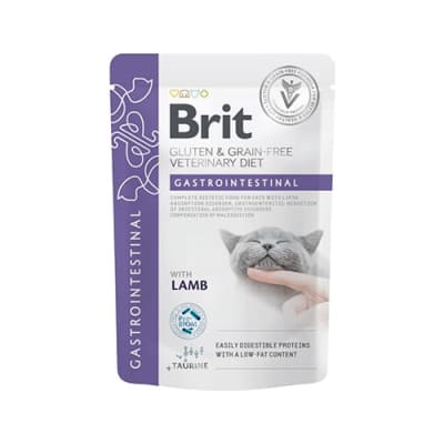 SACHET BRIT VET CAT GASTROINTESTINAL LAMB 85 Gr1