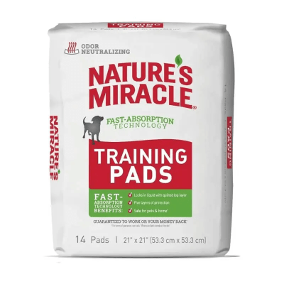 SABANILLAS NATURES MIRACLES TRAINING PADS 14 UNI 53,3X53,3CM
