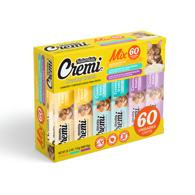 NATURALISTIC CAT CREMI CHICKEN MIX 60UNI1