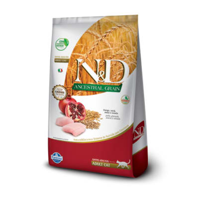 NYD CAT ANCESTRAL POLLO , GRANADA , AVENA Y CEBADA ADULTO 7,5 KG