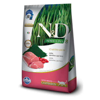 NYD CAT SPIRULINA ADULT CASTRADO CERDO 1.5 KG