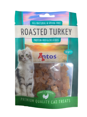 SNACK ANTOS CAT ROASTED TURKEY 50 GRS