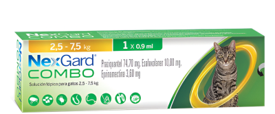 NEXGARD COMBO GATO 2,5 A 7,5 KG