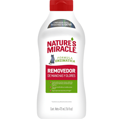 NATURES MIRACLE CAT REMOVEDOR MANCHAS Y OLORES 473ML