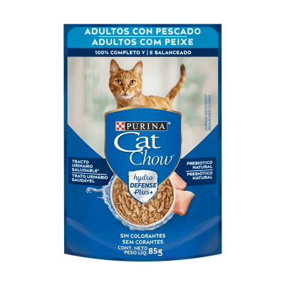 SACHET CAT CHOW ADULTOS PESCADO 85 GRS
