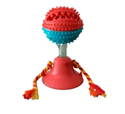 JUGUETE DISPENSADOR CON CHUPON PARA PERROS MUNDO MASCOTA