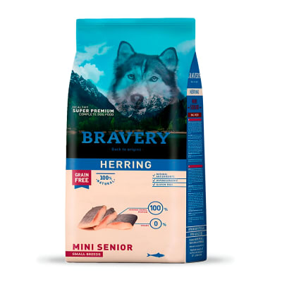 BRAVERY DOG MINI HERRING SENIOR 2KG