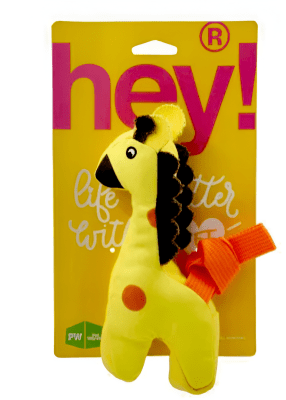 JUGUETE HEY JIRAFA PARA MORDIDA SUAVE 19,5X19,3CM