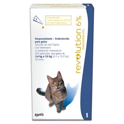 REVOLUTION 6% GATO  2,5-7,5KG