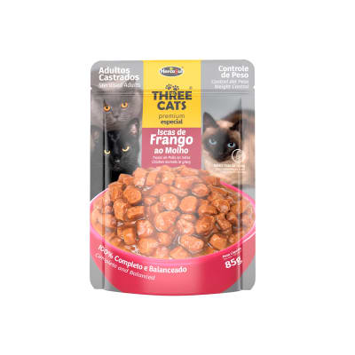 SACHET THREE CAT ORIGINAL CASTRADO  85GR