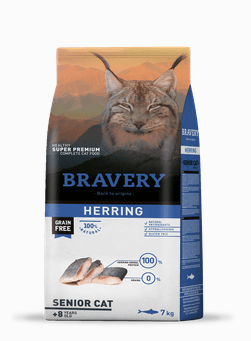 BRAVERY CAT HERRING SENIOR 2KG
