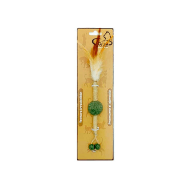 Sisal con Catnip Plumas y Campanas