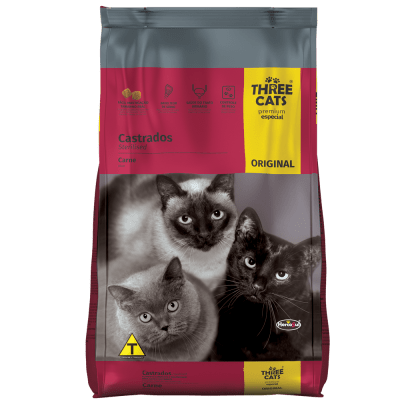 THREE CAT ORIGINAL CASTRADO