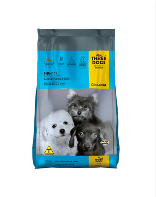 THREE DOG ORIGINAL CACHORRO PEQUEÑO MINI POLLO/CARNE/ARROZ