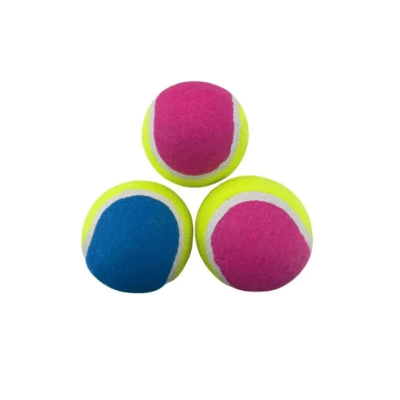 JUGUETE PELOTA DE TENIS 3 UNIDADES 7CM CON SONIDO TURBO DOGS