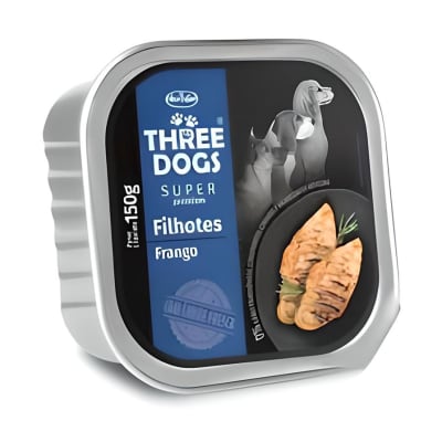 PATE THREE DOG SUPER PREMIUM CACHORRO (AZUL) 150GR