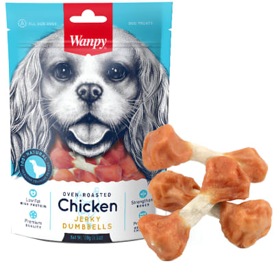 WANPY DOG CHICKEN DUMBBELLS 100G1