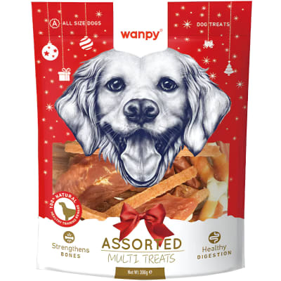 SNACK WANPY DOG ASSORTED MULTI TREATS 300G1