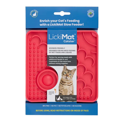 LICKIMAT CAT CATSTER ROJO1