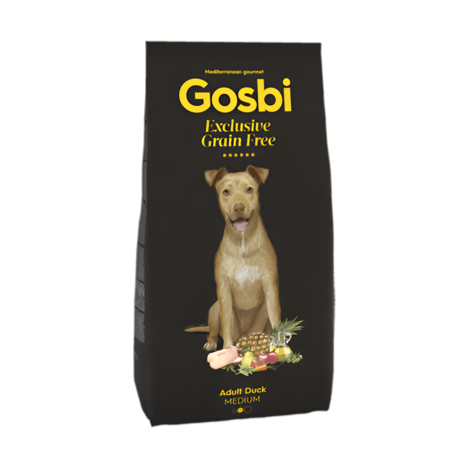 GOSBI DOG EXCLUSIVE GRAIN FREE ADULT DUCK MEDIUM