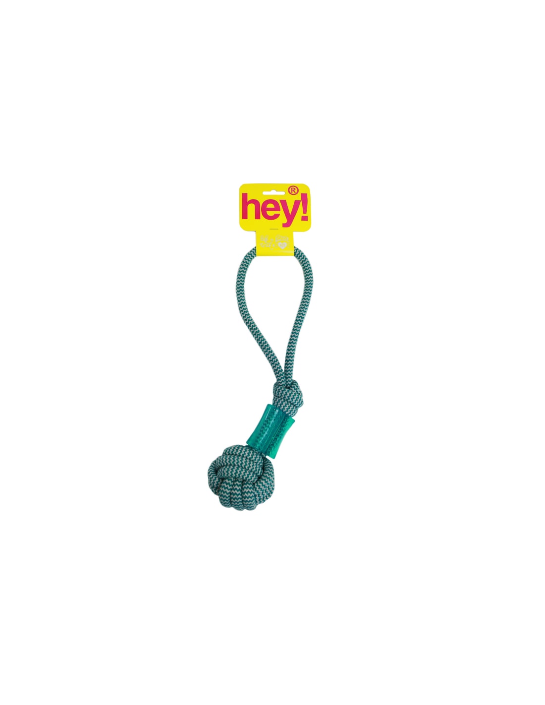 JUGUETE HEY DOG CUERDA NUDO CELESTE