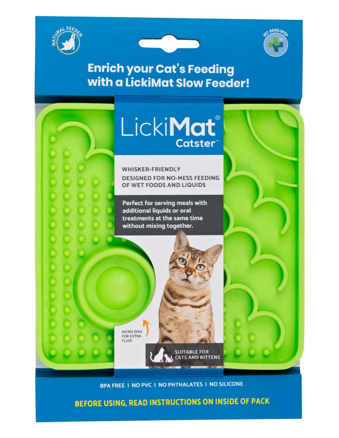 LICKIMAT CAT CATSTER VERDE