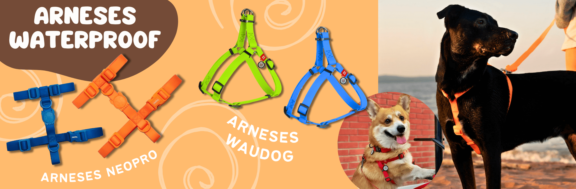Zeedog Arneses Waterproof - Waudog Arneses