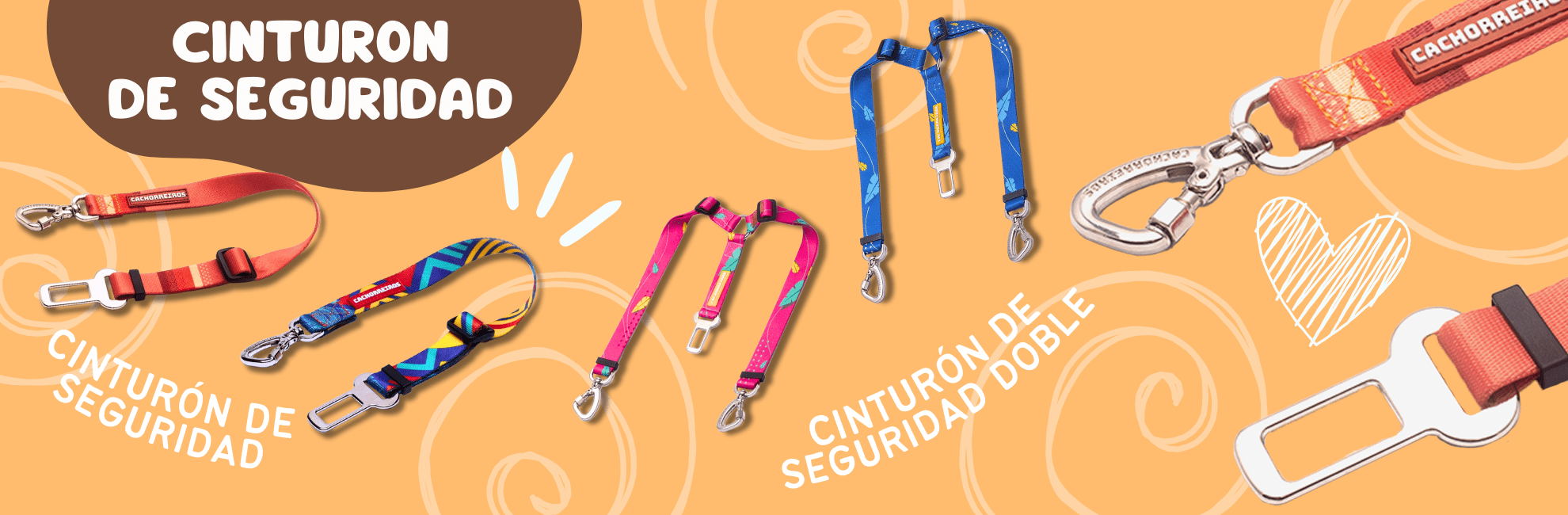 Cachorreiros cinturones de seguridad dobles e individuales