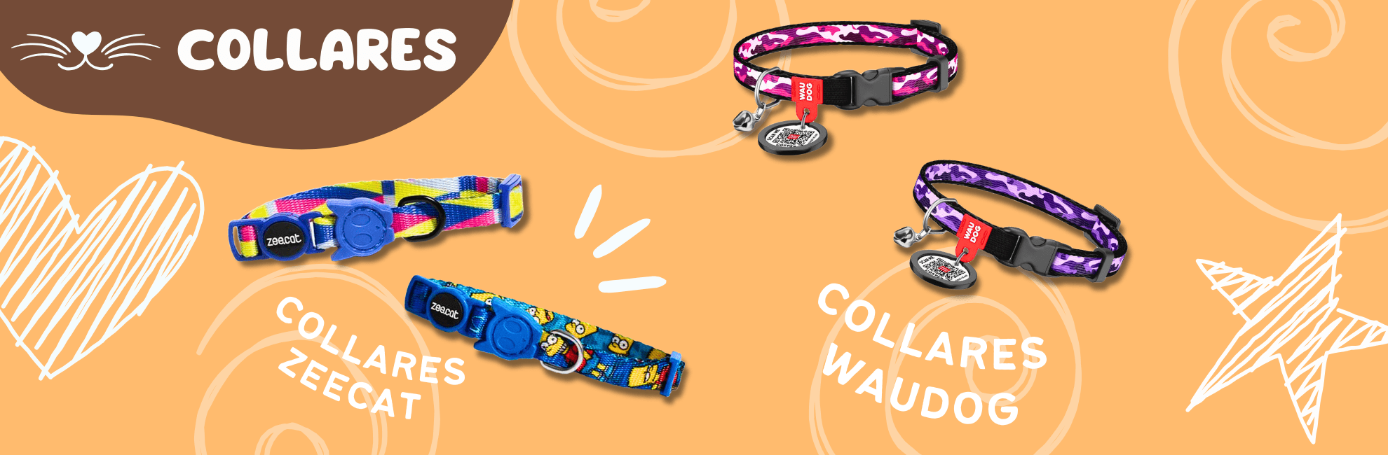 Collares gatos clásicos