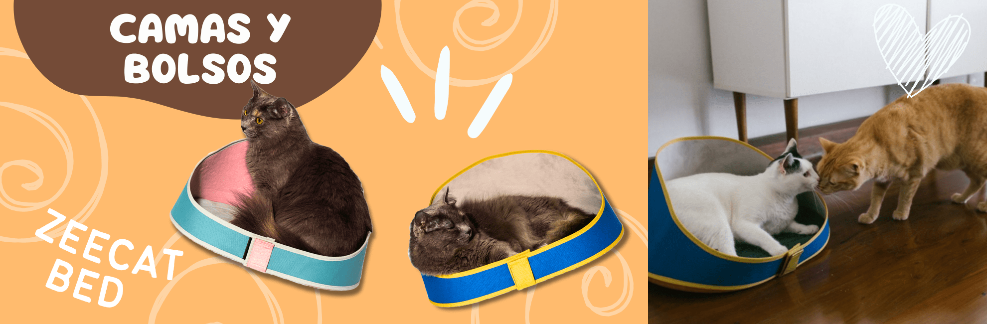 CAMAS Y BOLSOS TRANSPORTADORES PARA GATO