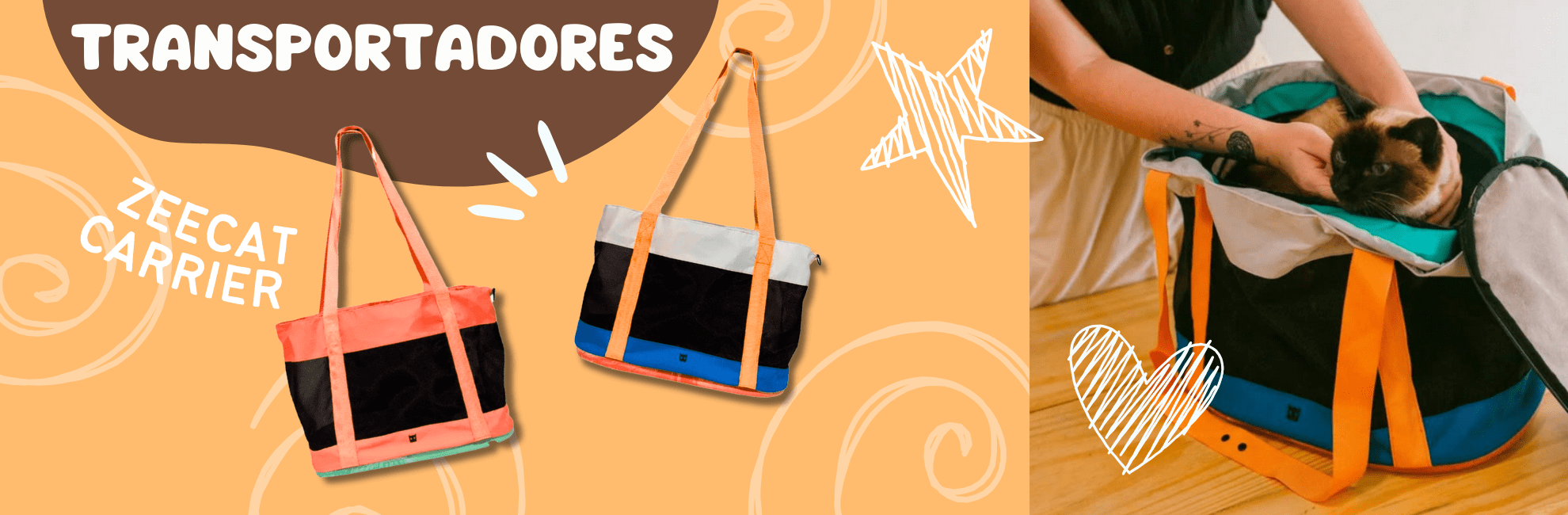 ZEECAT BOLSOS TRANSPORTADORES PARA GATO