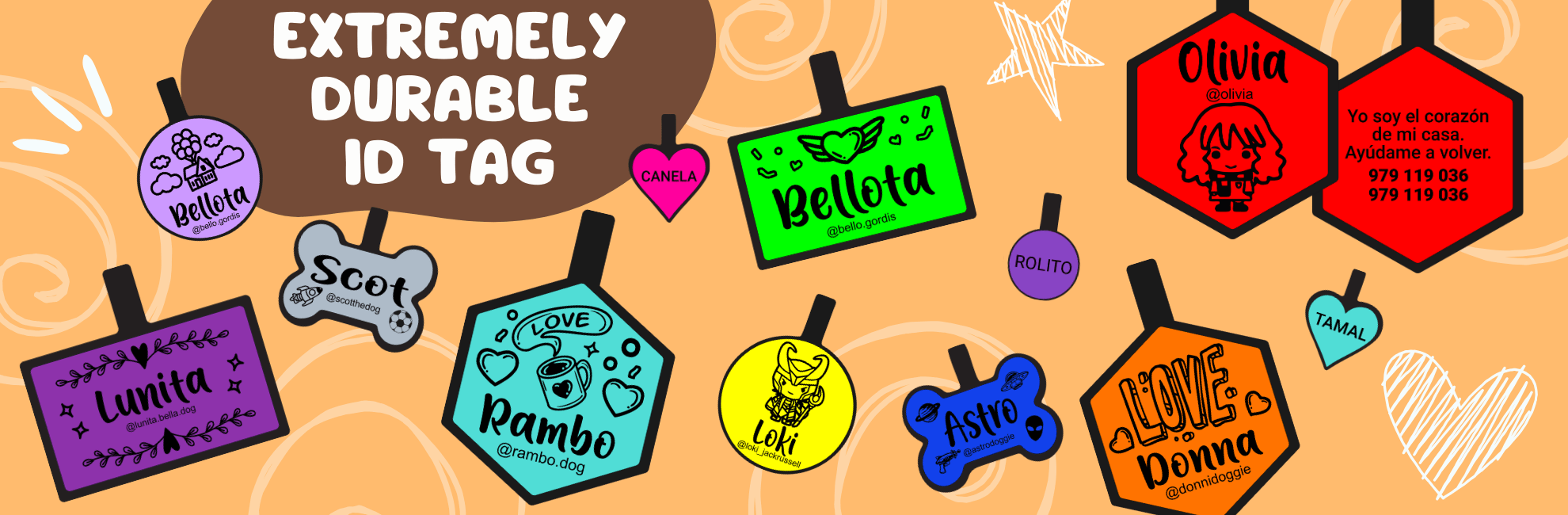 EXTREMELY DURABLE ID TAG