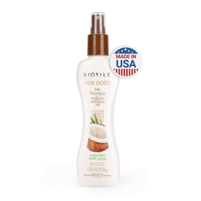 Biosilk Shampoo Sin Agua En Spray Para Cachorros - Silk Therapy With Organic Coconut Oil Spray 207ml