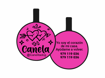 PLACA DE IDENTIFICACIÓN CIRCULO - FLECHADOS