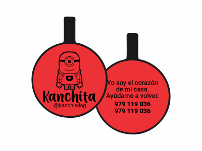 PLACA DE IDENTIFICACIÓN CIRCULO - MININ PHIL