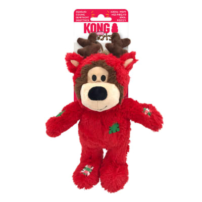 kong Holiday Wild Knots Bears Sm/Md Assorted Red