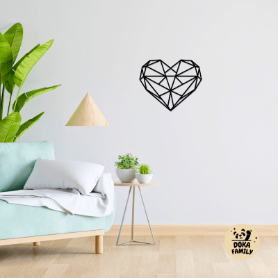DECOR - CORAZON GEOMÉTRICO