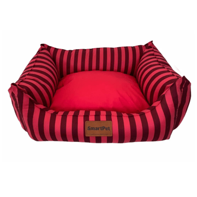CAMA ALGODON FUCSIA A RAYAS SMALL
