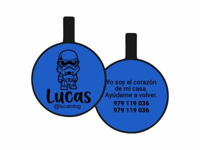PLACA DE IDENTIFICACIÓN CIRCULO - TROOPER
