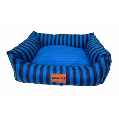 CAMA ALGODON AZUL A RAYAS MEDIUM