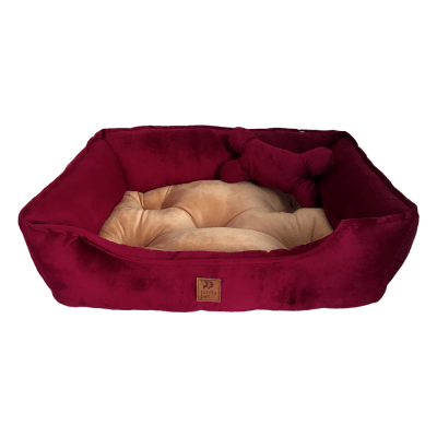 CAMA TERCIOPELO VINO
