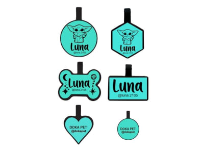 EXTREMELY DURABLE ID TAG TURQUOISE