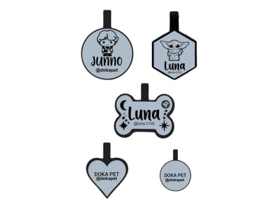 EXTREMELY DURABLE ID TAG GREY