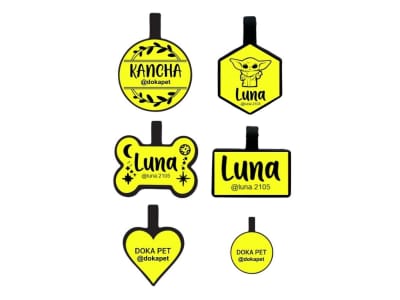 EXTREMELY DURABLE ID TAG YELLOW