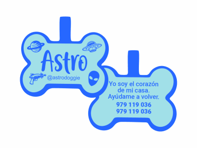 PLACA DE IDENTIFICACIÓN HUESO - ESPACIAL